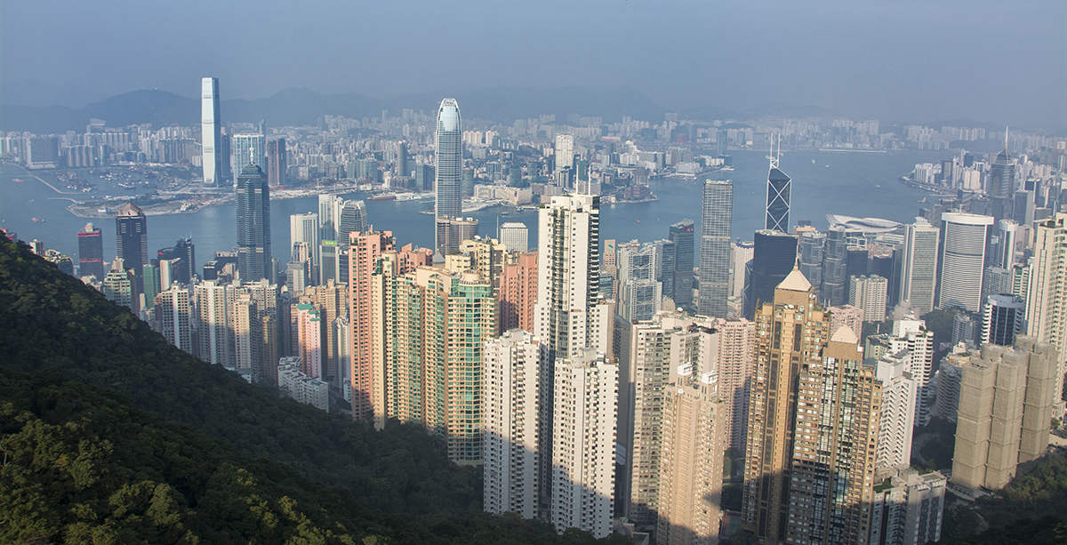 Hong Kong from The Peak after Photoshop.
