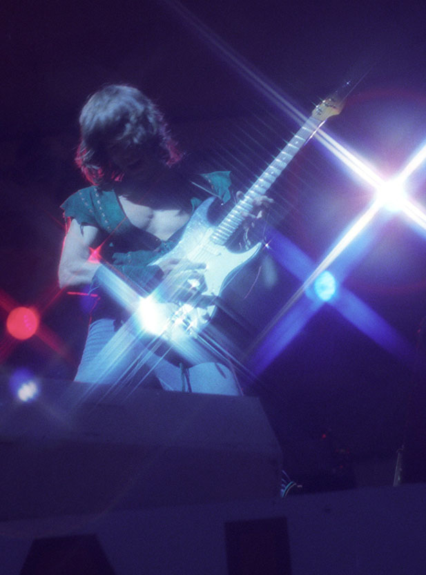 Roger Fisher, guitarist for Heart, at Centeral Park New York August 22, 1977