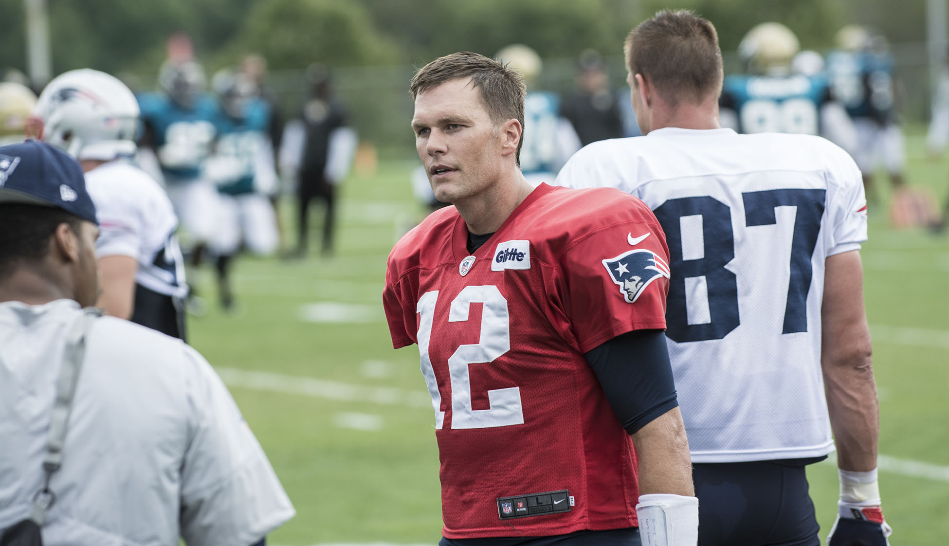 Tom Brady Patriots training camp, August 7, 2017