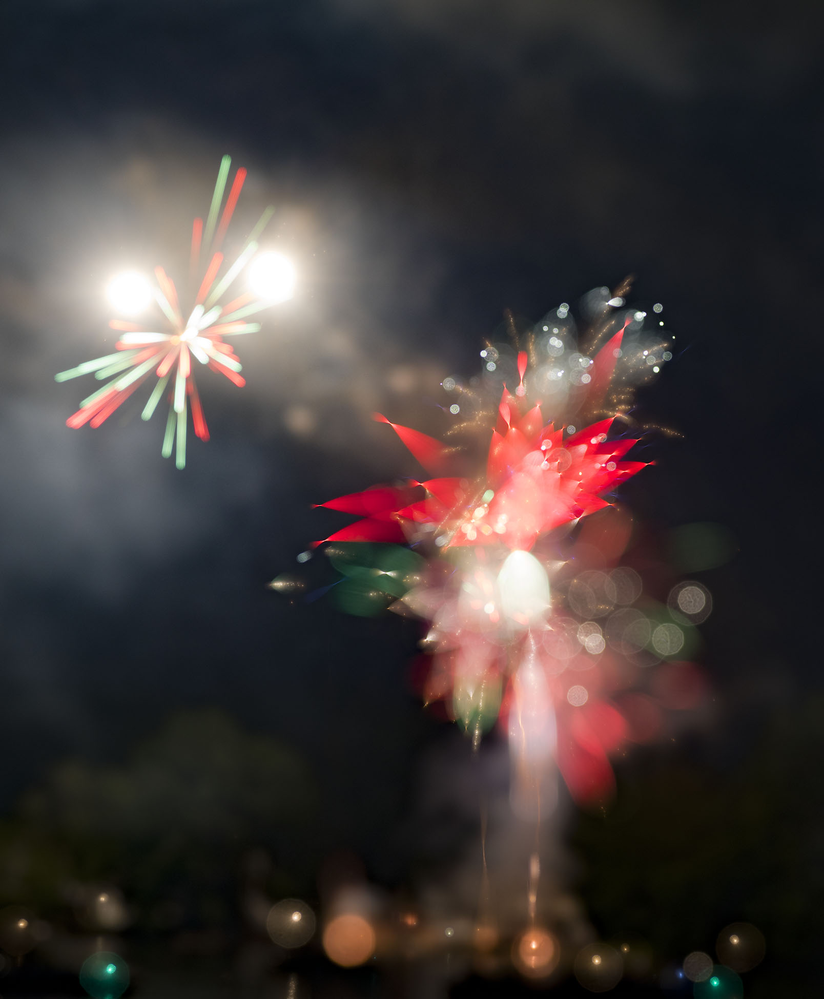 Defocused Fireworks