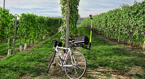 Custom GoPro bicycle mount.