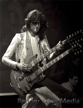 Jimmy Page of Led Zeppelin at Madison Square Garden June 1977