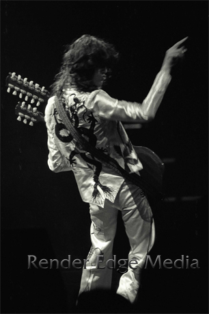 Jimmy Page of Led Zeppelin at Madison Square Garden June 1977
