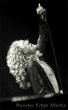Robert Plant of Led Zeppelin at Madison Square Garden June 1977
