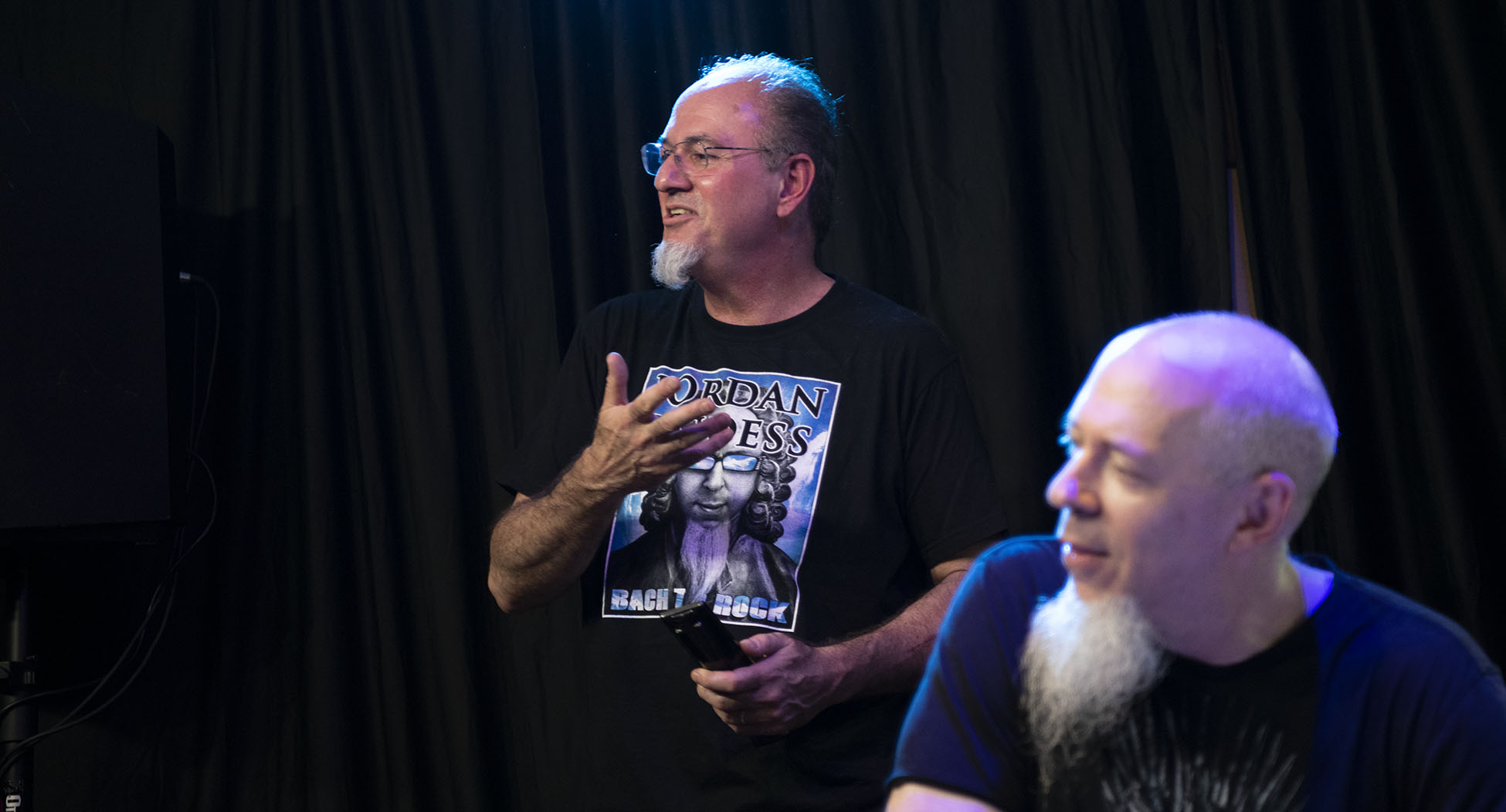 Jordan Rudess and Jerry LoFaro at the LoFaro Center of the Performing Arts, August 17, 2019