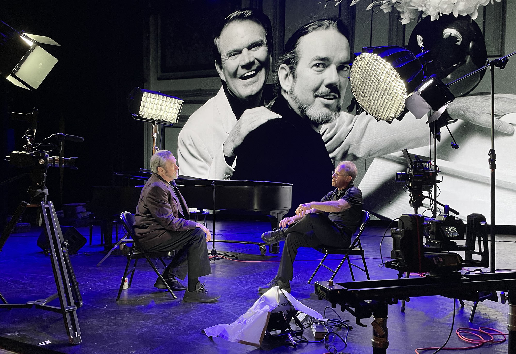 Elliot Gould and Jimmy Webb at the Palace Theater, Manchester, NH, May 18, 2023